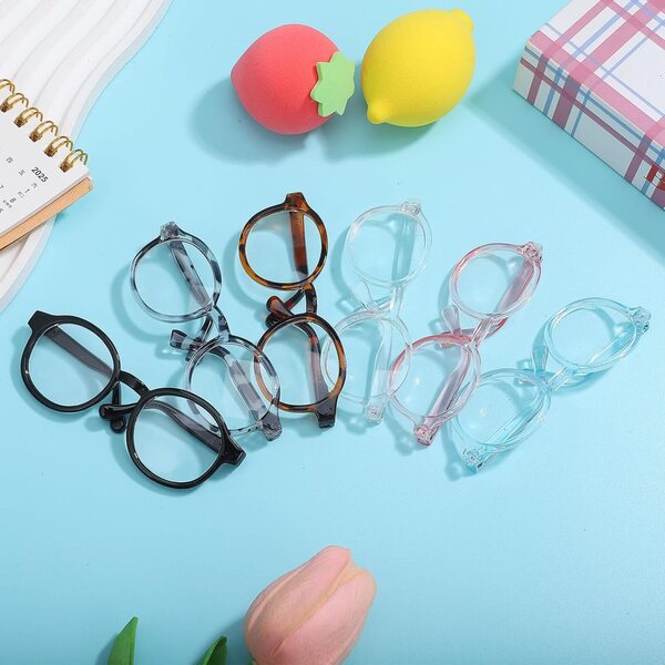 Set 6 Occhiali da Sole per Bambole Miniatura Accessori Moda Colorati Warmhm