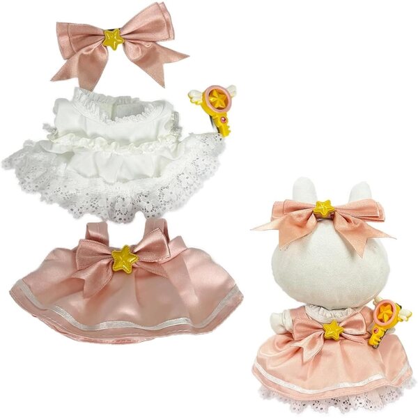 Abbigliamento bambola 17 cm Thalorix con accessori rimovibili, costume gioco di ruolo