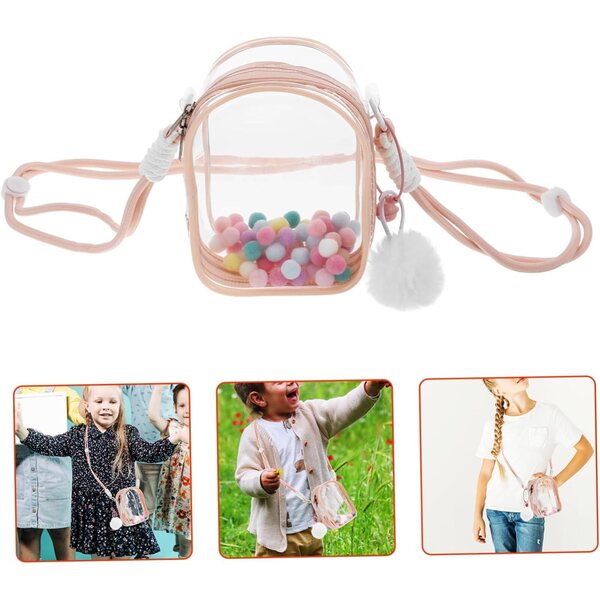 BESPORTBLE Borsa Tracolla Trasparente per Bambole e Figure da Collezione 13,5x9,5x5,5 cm