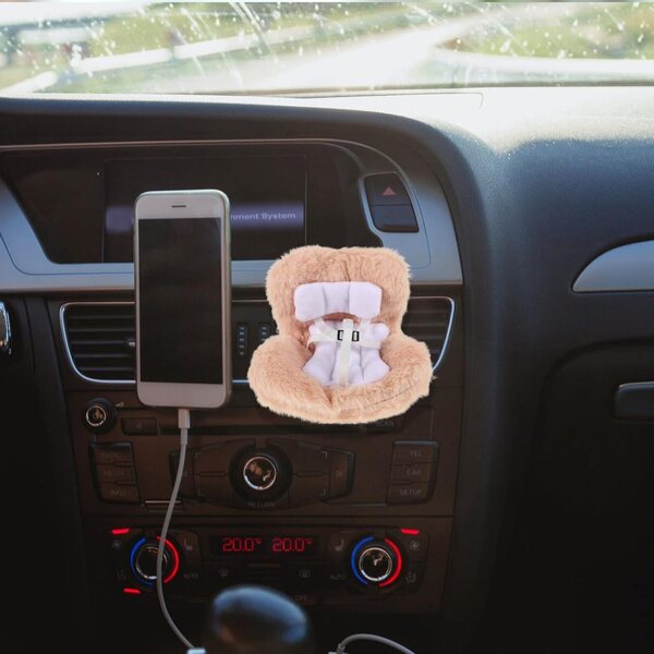 ABOOFAN Lüftungsclip für Puppen, Autositz, Innendekoration, Rosa