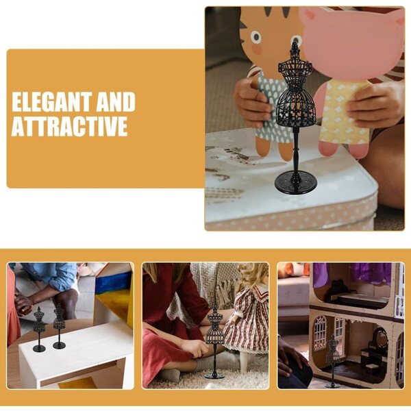 BESPORTBLE 8 Miniatur-Schaufensterpuppen aus Kunststoff für Puppenhäuser und Modeaccessoires