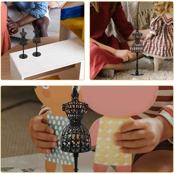 BESPORTBLE 8 Miniatur-Schaufensterpuppen aus Kunststoff für Puppenhäuser und Modeaccessoires