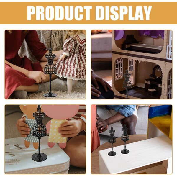 BESPORTBLE 8 Miniatur-Schaufensterpuppen aus Kunststoff für Puppenhäuser und Modeaccessoires