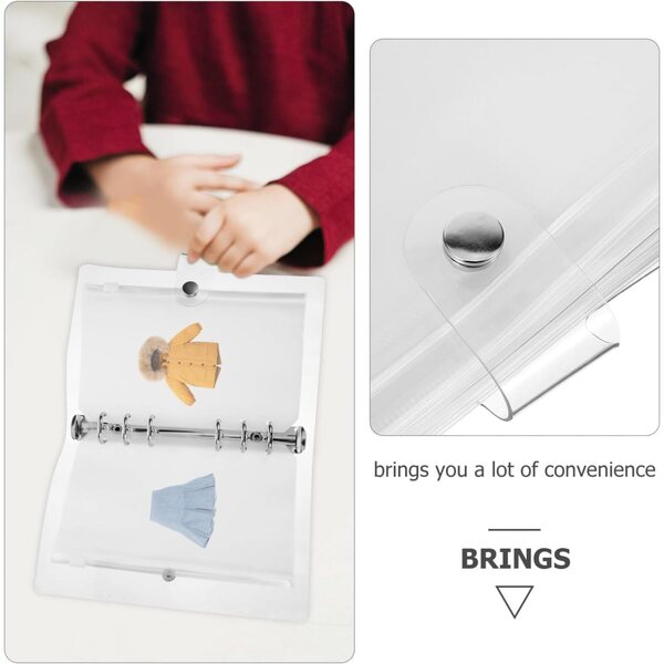 Transparenter Organizer für Kleidung und Accessoires von Warmhm-Puppen