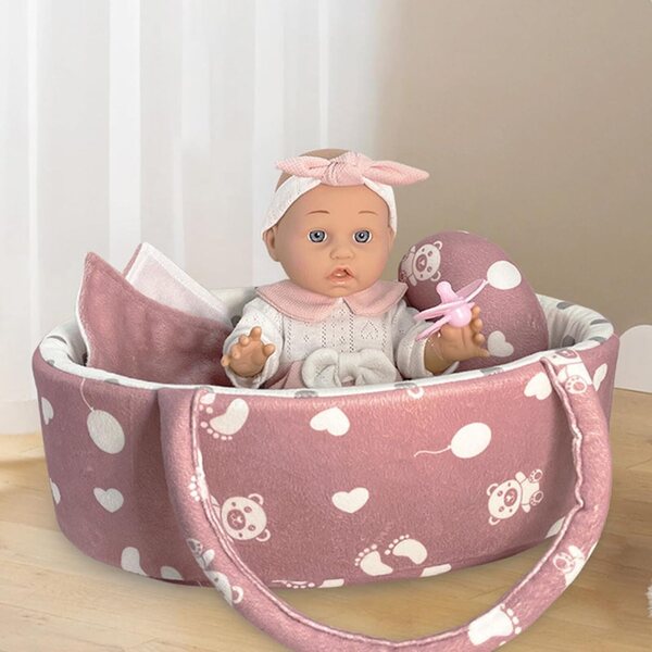 Set Bambola Reborn Realistica con Accessori - Morbida, Sicura e Portatile