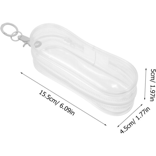 UPKOCH Borsa Trasparente per Bambole con Gancio in PVC Resistente ai Graffi