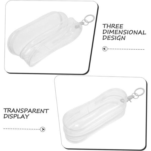 UPKOCH Borsa Trasparente per Bambole con Gancio in PVC Resistente ai Graffi