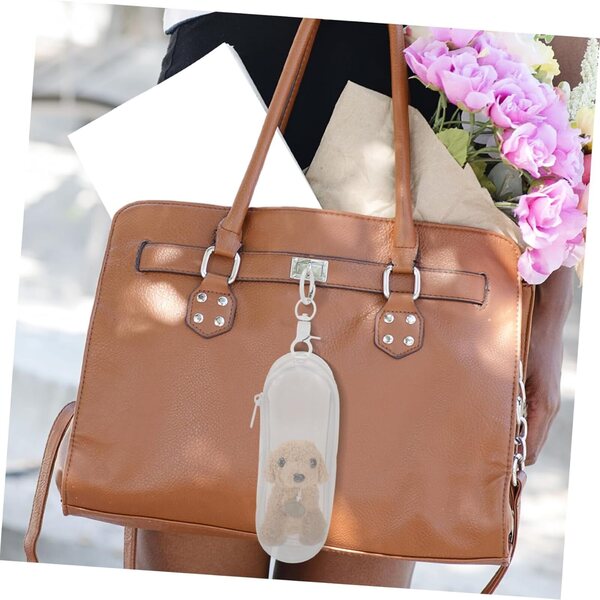 UPKOCH Borsa Trasparente per Bambole con Gancio in PVC Resistente ai Graffi