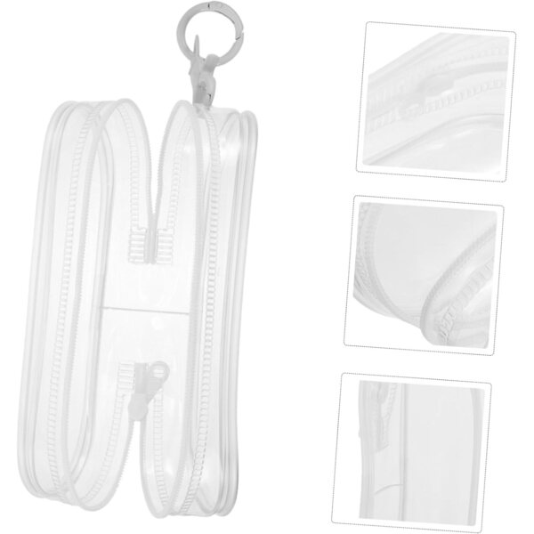 UPKOCH Borsa Trasparente per Bambole con Gancio in PVC Resistente ai Graffi