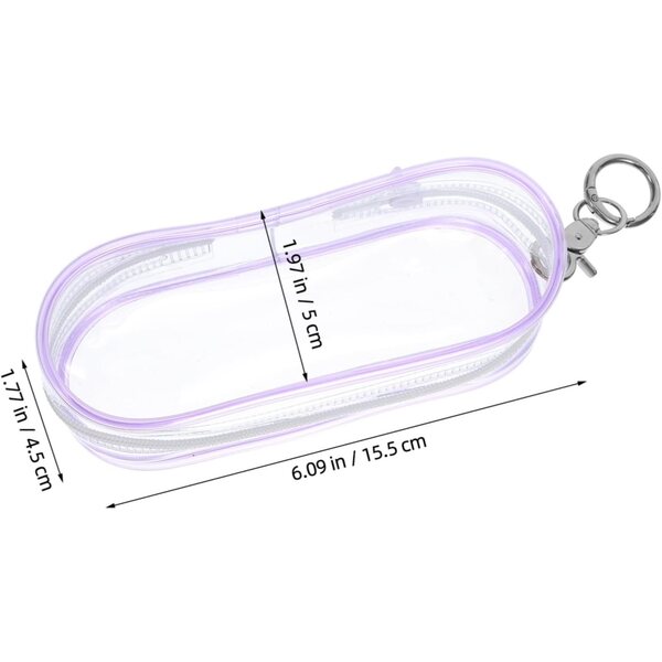 UPKOCH Mini Borsa Trasparente con Gancio per Bambole e Figurine Versatile e Portatile