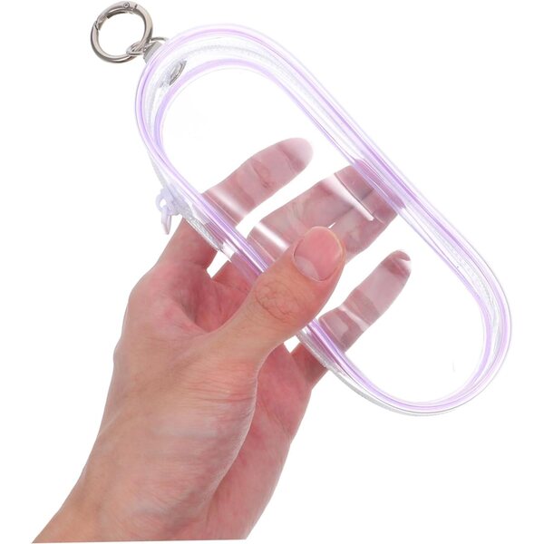 UPKOCH Mini Borsa Trasparente con Gancio per Bambole e Figurine Versatile e Portatile