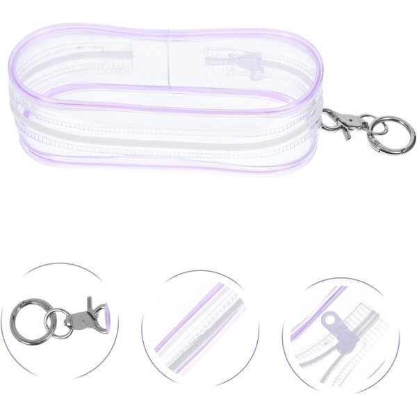 UPKOCH Mini Borsa Trasparente con Gancio per Bambole e Figurine Versatile e Portatile