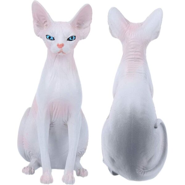 KENANLAN Modello gatto senza peli decorazione artigianale per casa e ufficio