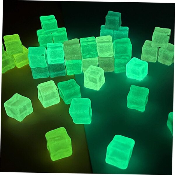 INOOMP 40pz Cubetti Ghiaccio Finti in Resina Trasparente Riutilizzabili per Decorazioni e Foto
