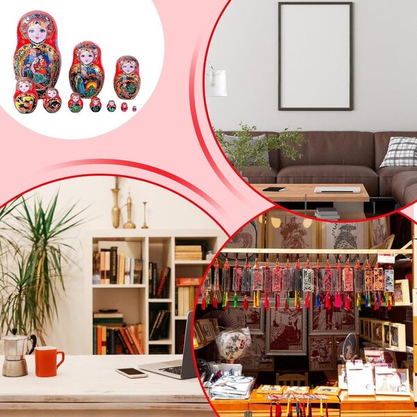 10 Schichten handgefertigte russische Nistpuppen aus Holz, pädagogisches und dekoratives Geschenk
