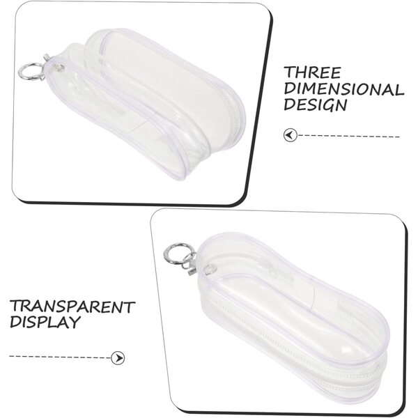 Mini Borsa Trasparente Per Bambole con Fibbia Appesa - Porta Figure e Accessori