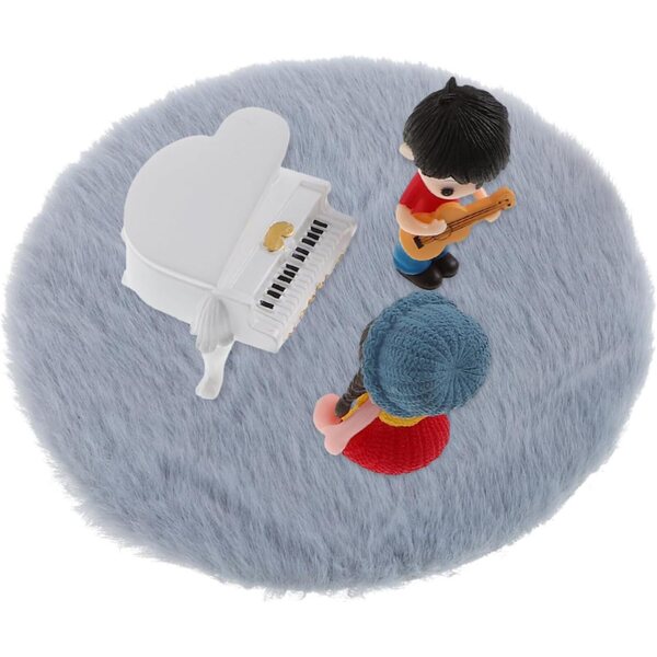 UPKOCH Miniatura Musicale: Pianoforte e Chitarrista in Resina per Casa e Ufficio