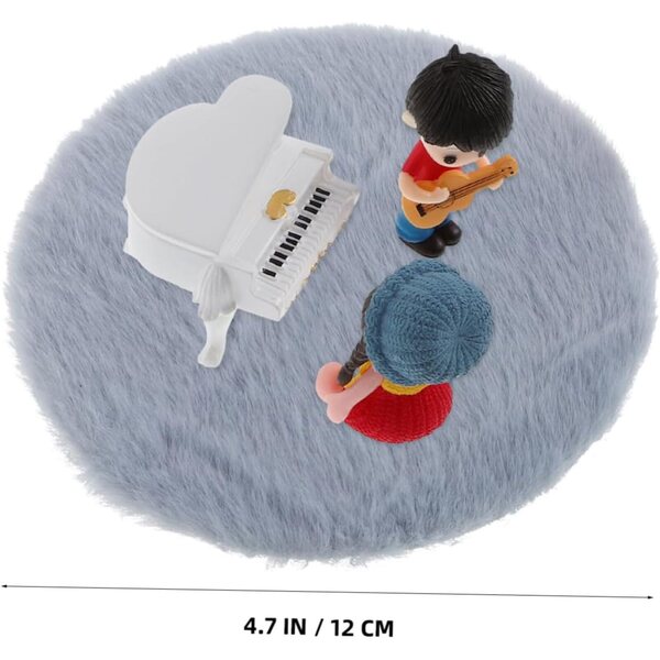 UPKOCH Miniatura Musicale: Pianoforte e Chitarrista in Resina per Casa e Ufficio