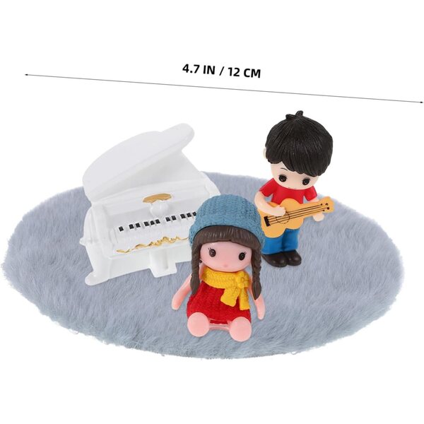HEMOTON Miniature Musica Per Casa Delle Bambole - Decorazioni Pianoforte e Chitarra