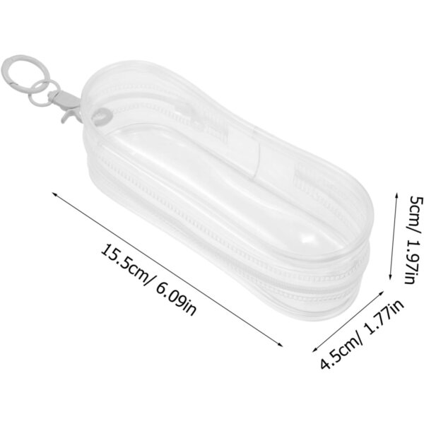 Borsa Porta-Bambole Trasparente Mini Toyvian in PVC, Leggera e Portatile