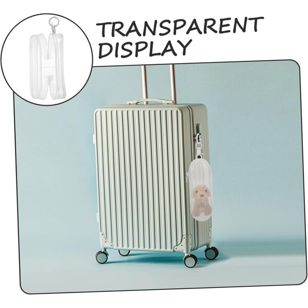 Borsa Porta-Bambole Trasparente Mini Toyvian in PVC, Leggera e Portatile