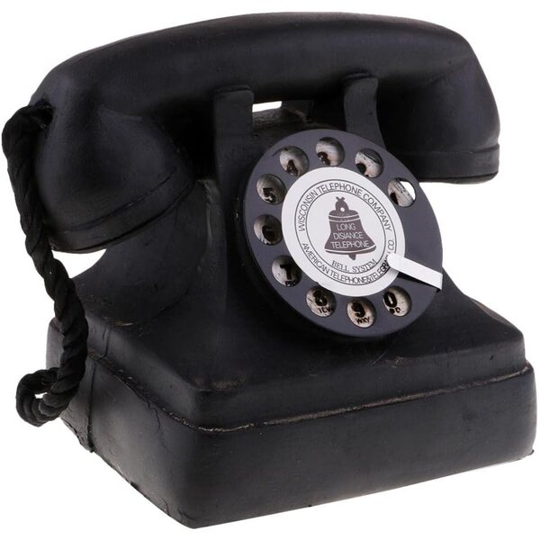Vintage-Telefon mit Wählscheibe aus Kunstharz, Art-Déco-Stil, Dekoration aus den 1920er- und 1930er-Jahren