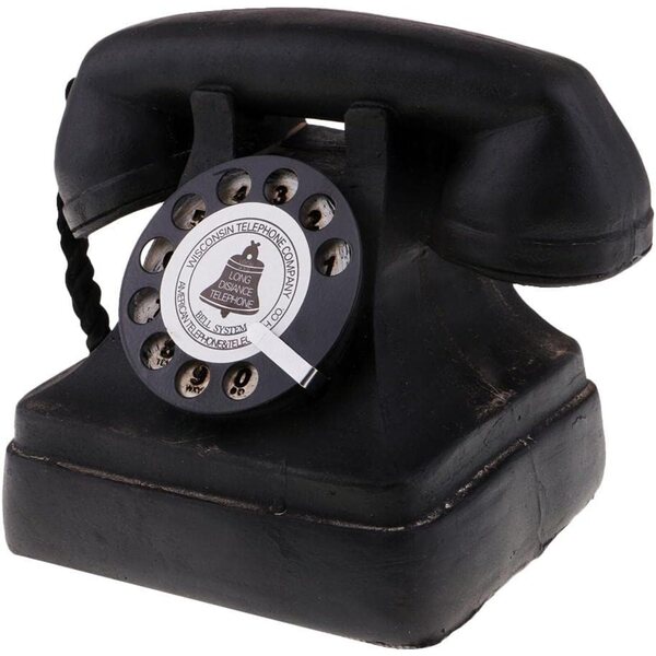 Vintage-Telefon mit Wählscheibe aus Kunstharz, Art-Déco-Stil, Dekoration aus den 1920er- und 1930er-Jahren