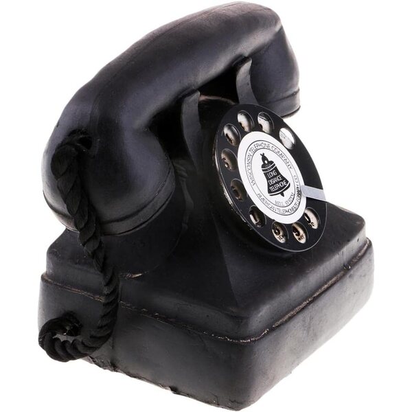 Vintage-Telefon mit Wählscheibe aus Kunstharz, Art-Déco-Stil, Dekoration aus den 1920er- und 1930er-Jahren