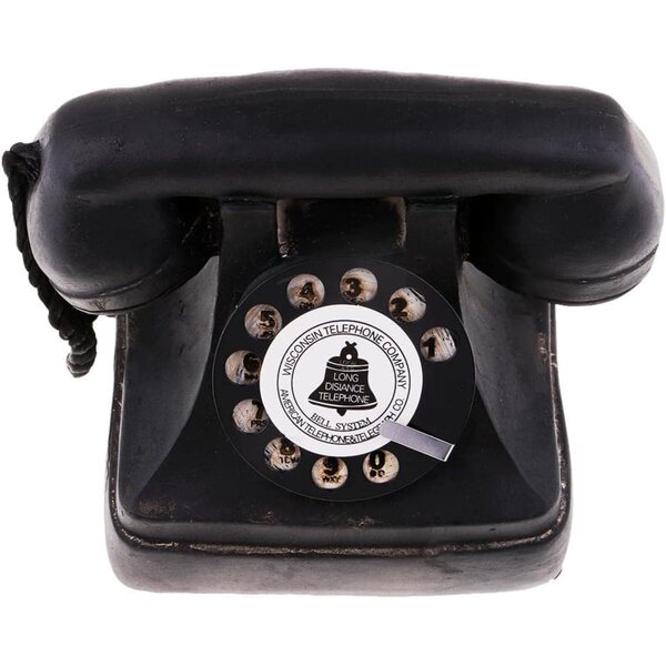 Vintage-Telefon mit Wählscheibe aus Kunstharz, Art-Déco-Stil, Dekoration aus den 1920er- und 1930er-Jahren