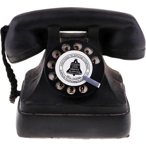 Vintage-Telefon mit Wählscheibe aus Kunstharz, Art-Déco-Stil, Dekoration aus den 1920er- und 1930er-Jahren