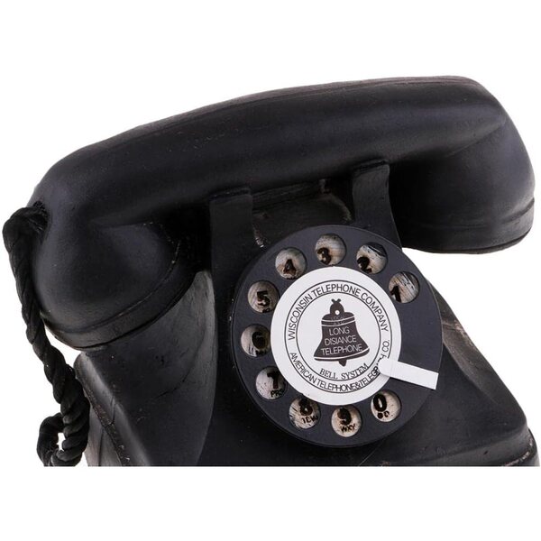 Vintage-Telefon mit Wählscheibe aus Kunstharz, Art-Déco-Stil, Dekoration aus den 1920er- und 1930er-Jahren