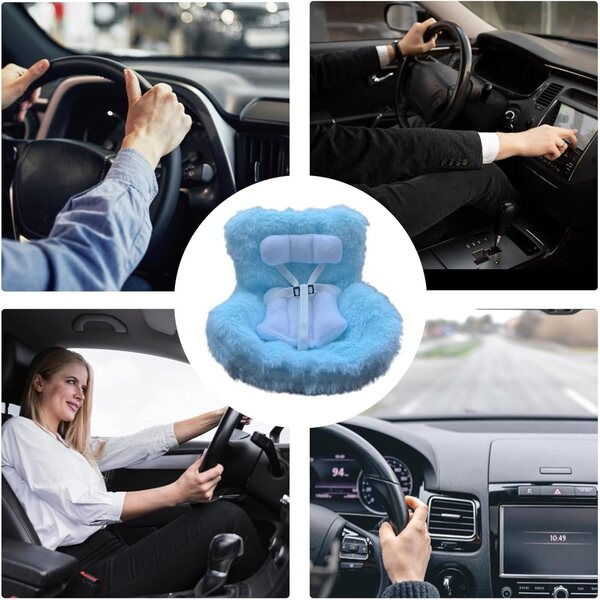 Seggiolino per bambole Qikam con clip per presa d'aria auto, sicuro e decorativo