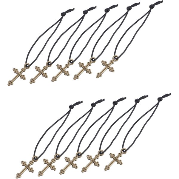UPKOCH 10 Kreuz-Halsketten für elegante Puppen, Schmuckzubehör für Rollenspiele