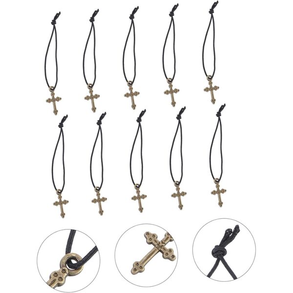 UPKOCH 10 Kreuz-Halsketten für elegante Puppen, Schmuckzubehör für Rollenspiele