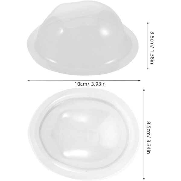 Maschere Protettive Trasparenti per Bambole BJD - Set 4 Pezzi Anti-Graffio e Leggere