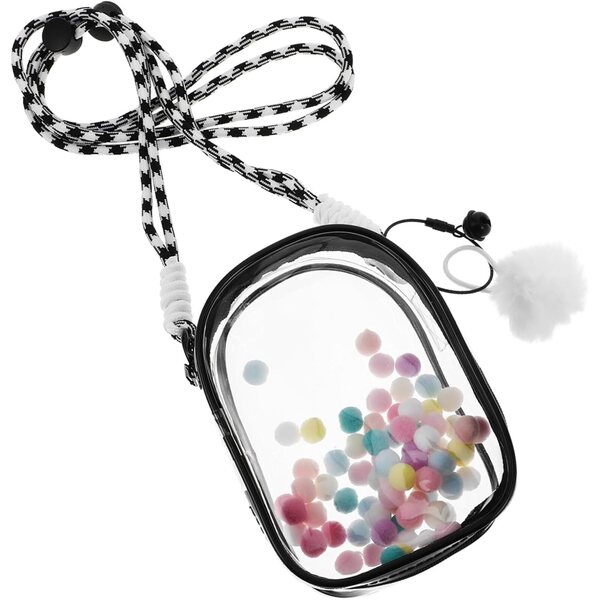 KOMBIUDA Custodia Trasparente con Tracolla per Bambole, 13,5x9,5x5,5 cm, PVC Protettivo