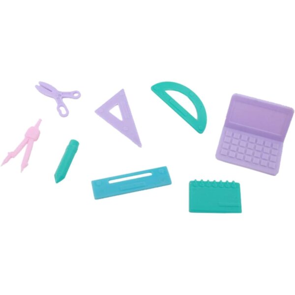 18-teiliges Schreibwarenset für Puppenhäuser – realistische und farbenfrohe Accessoires