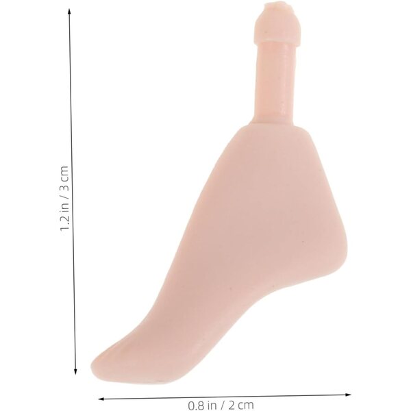 VICASKY Mini Piedi Realistici in Plastica per Bambole 1/6 - Accessori Articolati