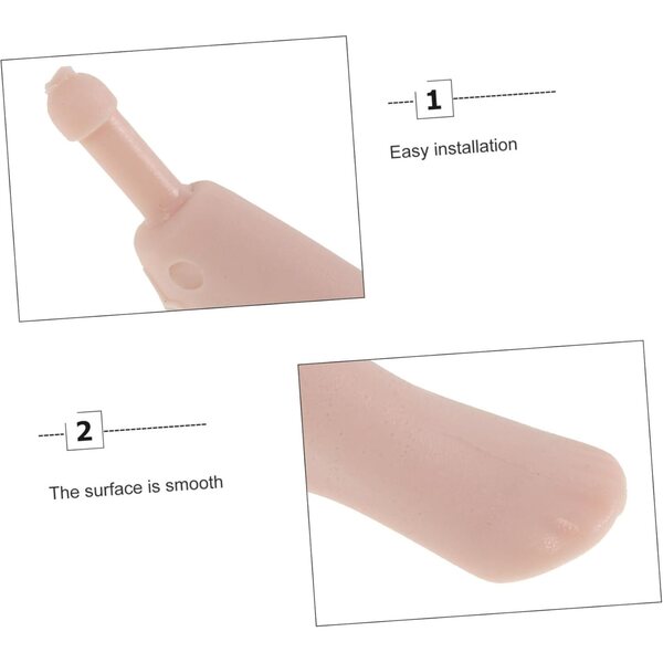 VICASKY Mini Piedi Realistici in Plastica per Bambole 1/6 - Accessori Articolati