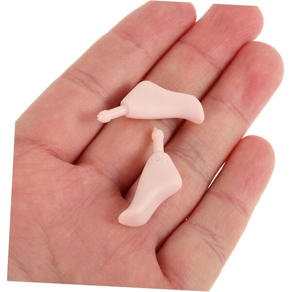 VICASKY Mini Piedi Realistici in Plastica per Bambole 1/6 - Accessori Articolati