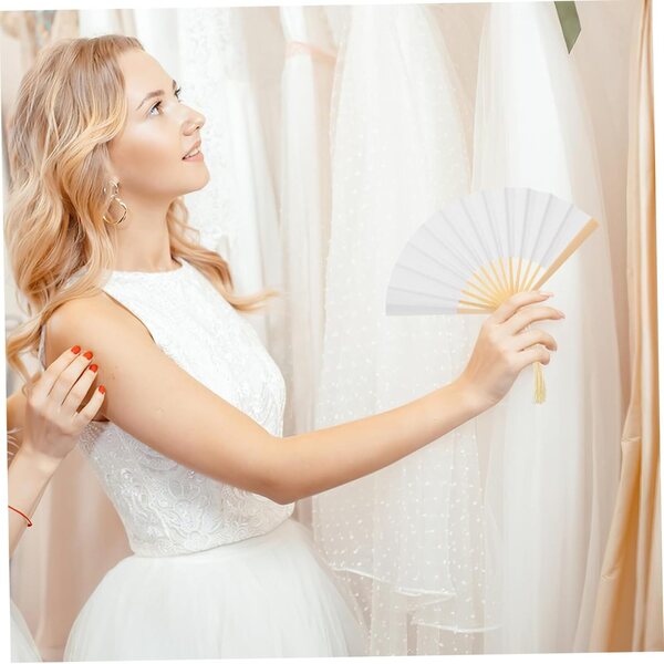 4 pezzi mini ventagli pieghevoli in carta per decorazioni e bambole, eleganti e portatili