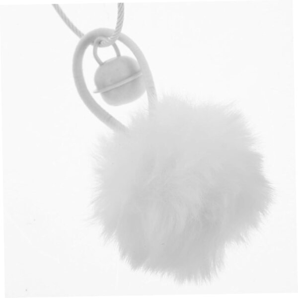 TOYANDONA Borsa Trasparente per Bambole con Pom Pom e Campanella, Custodia Portatile Protettiva