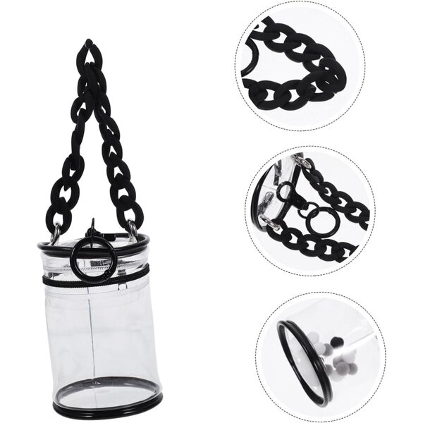 Borsa Trasparente BESTonZON in PVC per Esposizione e Trasporto Figure e Bambole