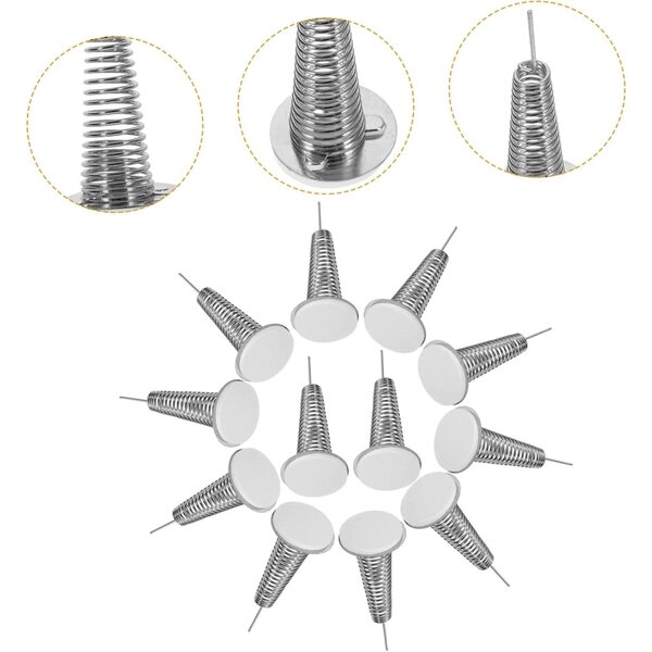 12 pezzi base molla per bambole testa tremante multiuso in metallo resistente