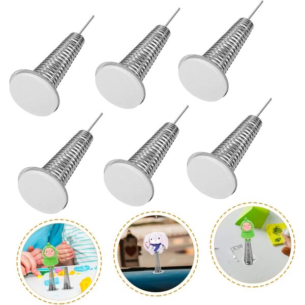 12 pezzi base molla per bambole testa tremante multiuso in metallo resistente