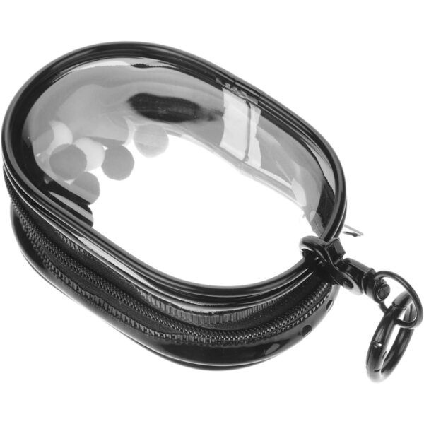 VICASKY Transparente PVC-Tasche für Puppen mit Doppelreißverschluss und Schlüsselring