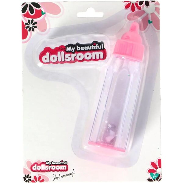 Bottiglia per latte bambole rosa My beautiful dollsroom, realistica e magica, 18+ mesi
