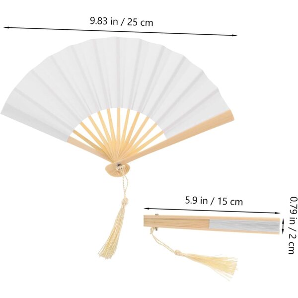 4 Miniatur-Faltfächer im chinesischen Stil für Puppen, elegante dekorative Accessoires