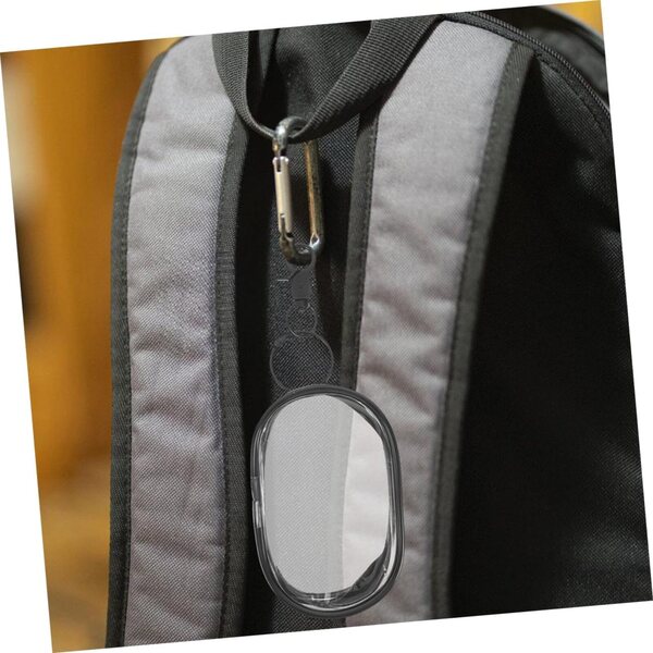 NUOBESTY Set 3 Borse Trasparenti per Bambole con Cerniera e Portachiavi 10,5x7x4,5 cm