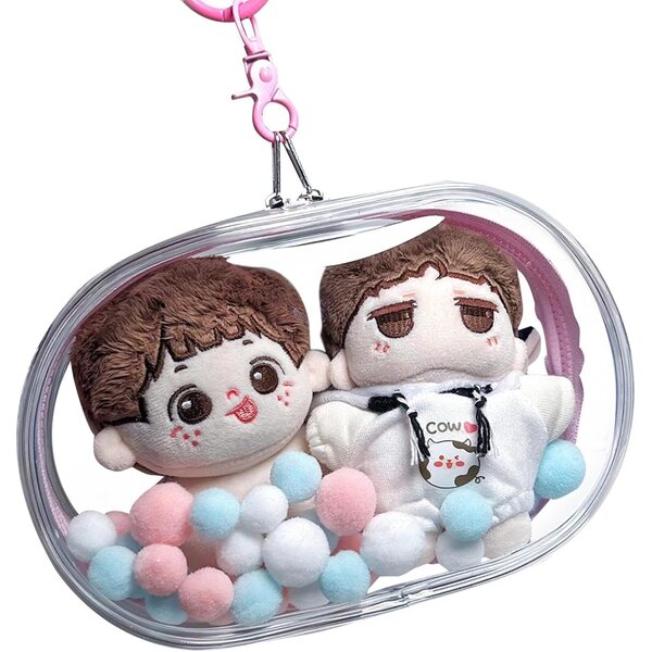 Robuste und tragbare transparente Tasche zum Transport und Aufbewahren von Puppen